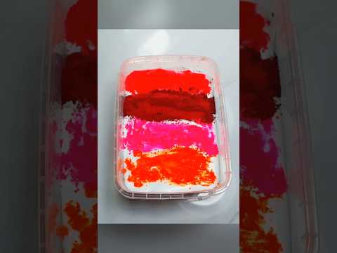 Satisfying coloring slime ❤️🧡 #slimetherapy #slimeasmr #satisfying #tiktok #asmrvideo #shorts