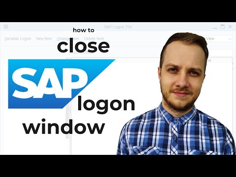 How to close SAP logon window?
