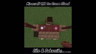 Minecraft : How To Make Ice Cream Stand In Minecraft 1.19 Updates !               #shorts #mangrove