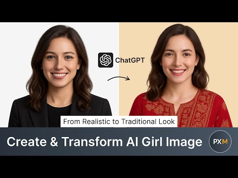 Create & Transform AI Girl Image | From Realistic to Traditional Look!