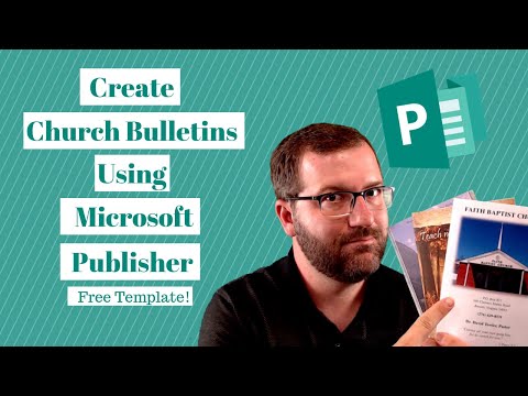 Church Bulletins: How to Create Them Using Microsoft Publisher [FREE TEMPLATE]