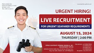 Live Recruitment - August 15, 2024