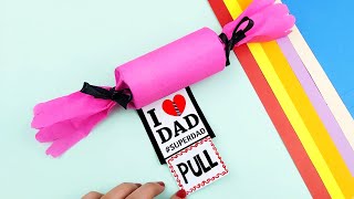 DIY : Cute Father's Day Gift Making from empty Tissue roll • easy gift ideas for fathers day