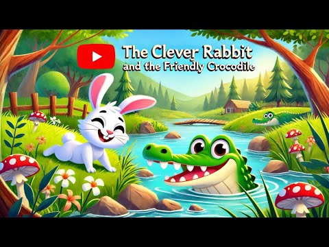 The Clever Rabbit and the Friendly Crocodile | Rabbit and Crocodile | Story Telling