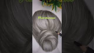 Charcoal Hair#CharcoalPortrait #TextureStudy #indian artist