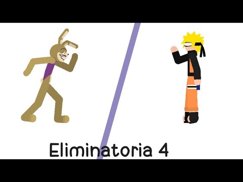 Guerra de Stickmans | Batalla 4 de Eliminatoria | Glitchtrap vs Naruto | (Leer descripción) |