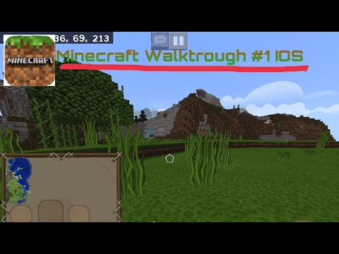 Minecraft Walktrough IPad #1 The beginning