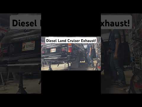 Diesel Land Cruiser Exhaust! #landcruiser #toyota #import #restoration #exhaust #diesel