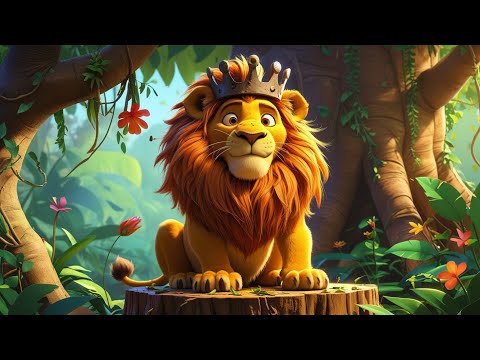 The Clumsy Lion King | Funny Animated Story for Kids | Jungle Adventures