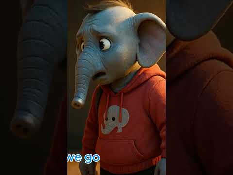 Tiger & Elephant | 3D Animated Kids Song | ShuShiTigerCub Shorts #children's music