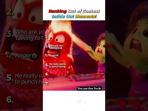 Ranking Most Hilarious Inside Out Moments 😭