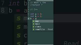 What's the output of this C++ code? #shorts