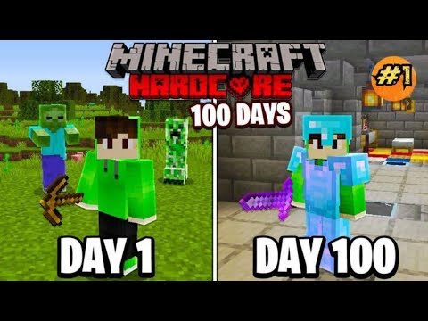 Surviving 100 days in Minecraft day 1 🌅