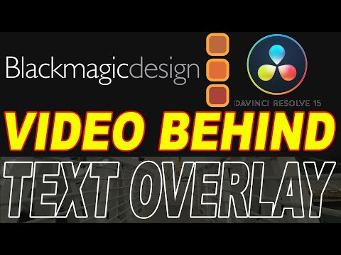 DaVinci Resolve 15: Show Video Behind Text Trick