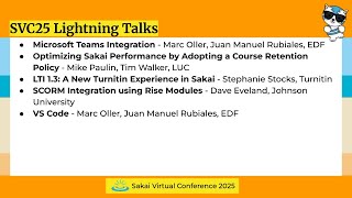 SVC25 Lightning Talks