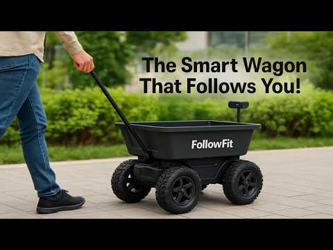 🤖 FollowFit – The Smart E-Wagon That Follows You Everywhere! #FollowFit #SmartWagon #AIWagon