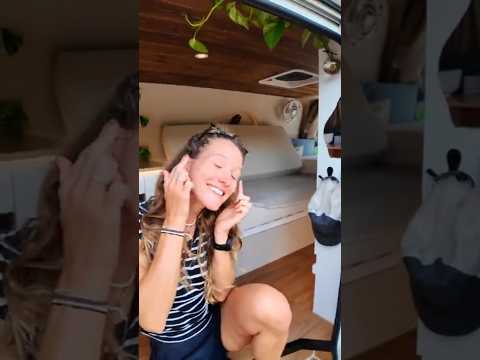 Ultimate Solo Female Campervan (60s Tour)  #vantour #vanlife  #vanconversion #diy #hiace #female