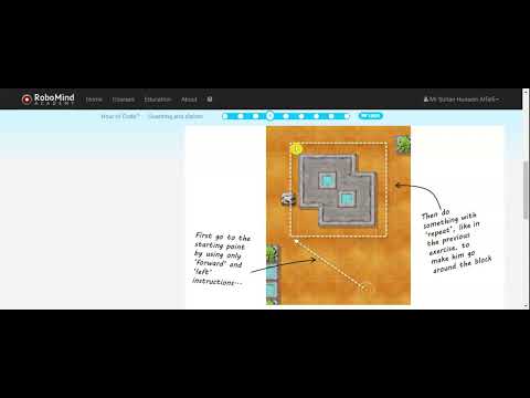 Hour of Code-Guarding and slalom-robo as security guard