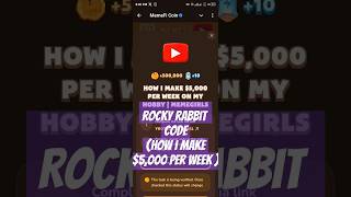 Rocky Rabbit Code(How i make $5,000 per week ) #mining #explore #money #tranding #viralvideo