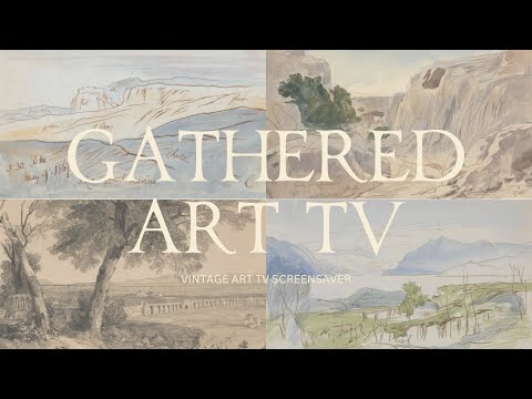 Rotating Art- Edward Lear | Frame TV Display, Vintage Art for TV, TV Display Art, TV Art Background