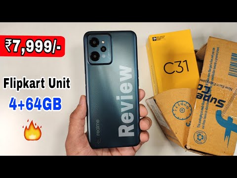Realme C31 flipkart unboxing & review | realme c31 unboxing green colour, features, bgmi test