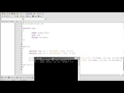 C programming Structures in C