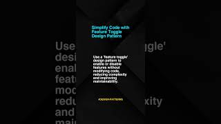 Simplify Code With Feature Tog