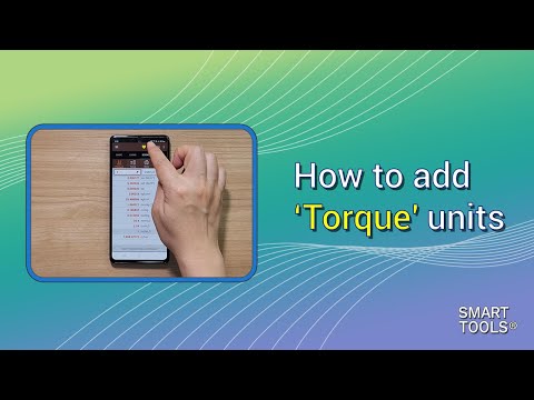 How to add Torque units? (Unit Converter)