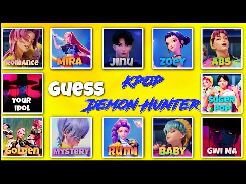 Guess the Kpop Demon Hunters Characters by their Voice & Songs
