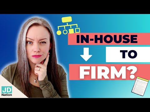 Can In House Counsel Transition to Law Firm Private Practice?