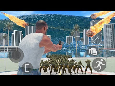 Franklin VS Apocalypse - Tsunami, Zombie, Asteroid, Tornado in Indian Bikes Driving 3D