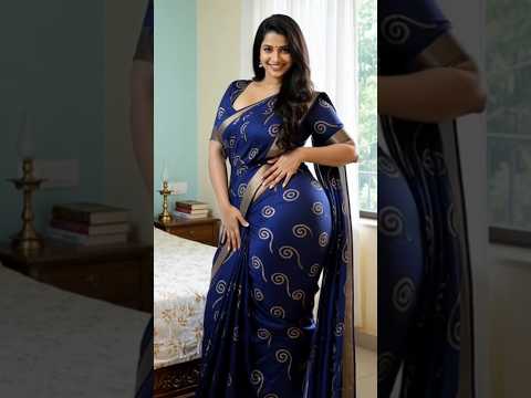 Beautiful Saree Styling at Home | Elegant Desi Look 💃#shorts