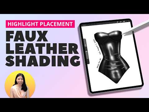 Faux Leather Shading Tutorial (Procreate Fashion Illustration: Shadow & Highlight Placement Part 2)
