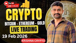 Today Live Crypto & Forex Trading | Btc Live Trading | gold Live Trading 19 Feb 2026 | #BTC #Gold