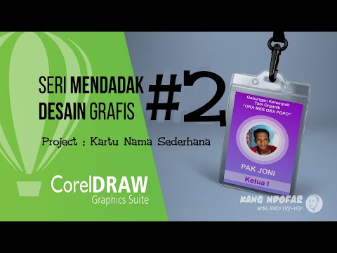 Praktikum CorelDraw Dasar - Membuat kartu Nama sederhana Bag.2