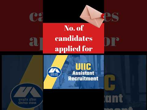 No. of candidates applied for UIIC Assistant 2024 | Uiic exam #shorts #short #ytshorts #uiic #viral