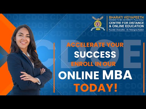 🎓 Discover Your Potential with Bharati Vidyapeeth's Online MBA Program🌟