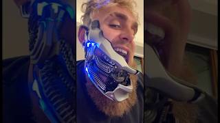 Jake Paul New Cyber Robotic Jaw!? 😰 #jakepaul #funny #viral  #boxing