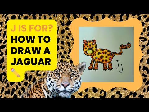 J is for Jaguar! How to draw a jaguar. ✏️