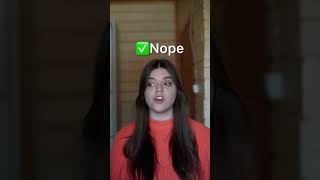 Don’t say “NO” in English 😱🇺🇸 #englishlanguagelearning