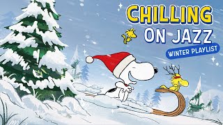Chilling on Jazz with Snoopy 🌨️❄️ | Winter Playlist for Study, Relaxation & Chill Vibes