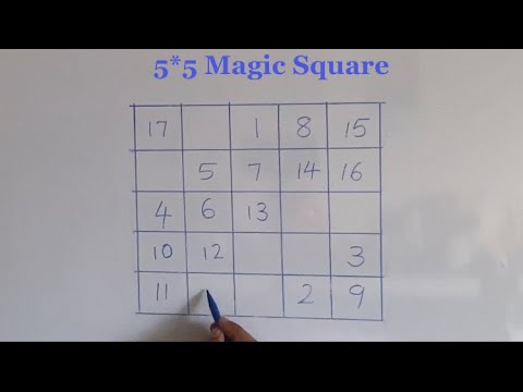 How to Construct a 5*5 Magic Square | Magic Square Using Easy Rules | @mathchapters