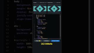 CSS Battle Challenge #9 Solution | Tesseract #cssbattle #codingshorts #shorts #coding #css