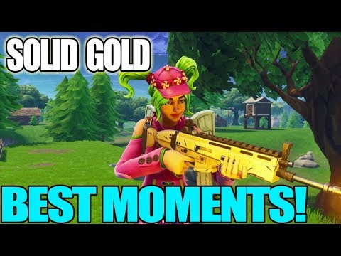 solid gold in a nutshell - Fortnite funny moments (solid gold,victory,idoits)