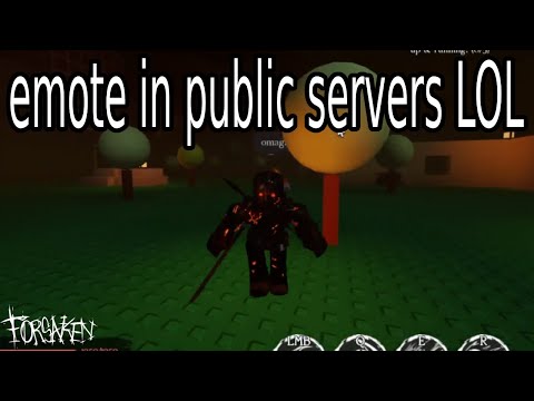 HOW TO EMOTE AS KILLER IN PUBLIC SERVERS (Forsaken)