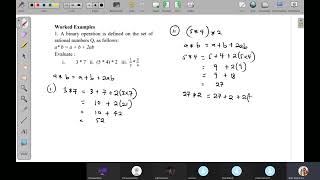 Mathematics - Binary Operations - SHS - Full Lesson