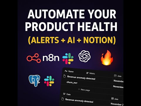 How I Built an Automated Product Health Monitoring System (n8n + AI + PostgreSQL + Notion)