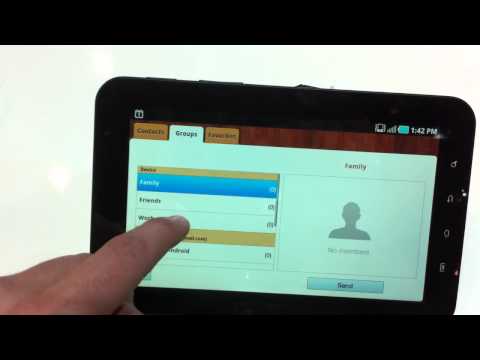 Samsung Galaxy Tab Hands on Demo - CES 2011
