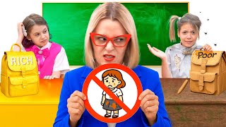 Rich School vs Broke School + More Back to School stories for kids