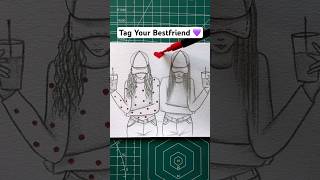 Tag Your BFF💜💖 #shorts #craft #art #drawing #crafts #bestfriend